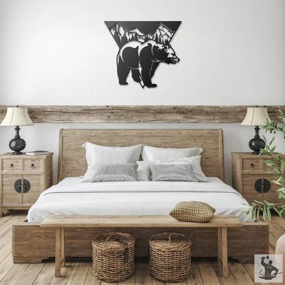 Bear Metal Wall Decor