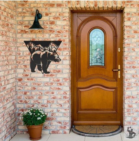 Bear Metal Wall Decor
