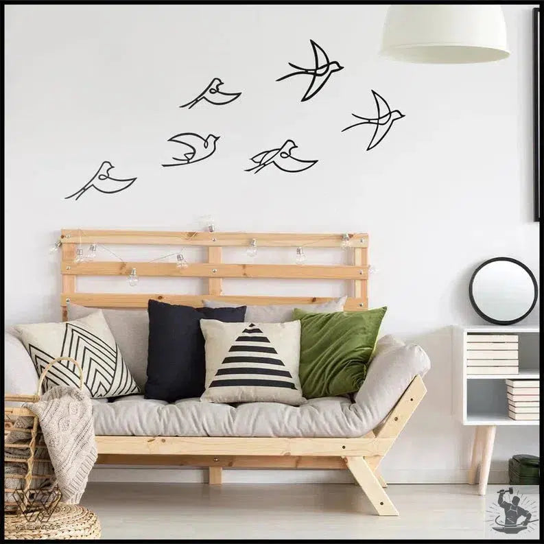 Birds Industrial Metal Wall Decor
