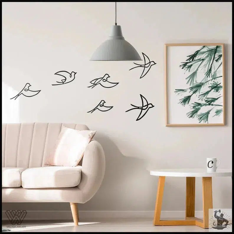 Birds Industrial Metal Wall Decor