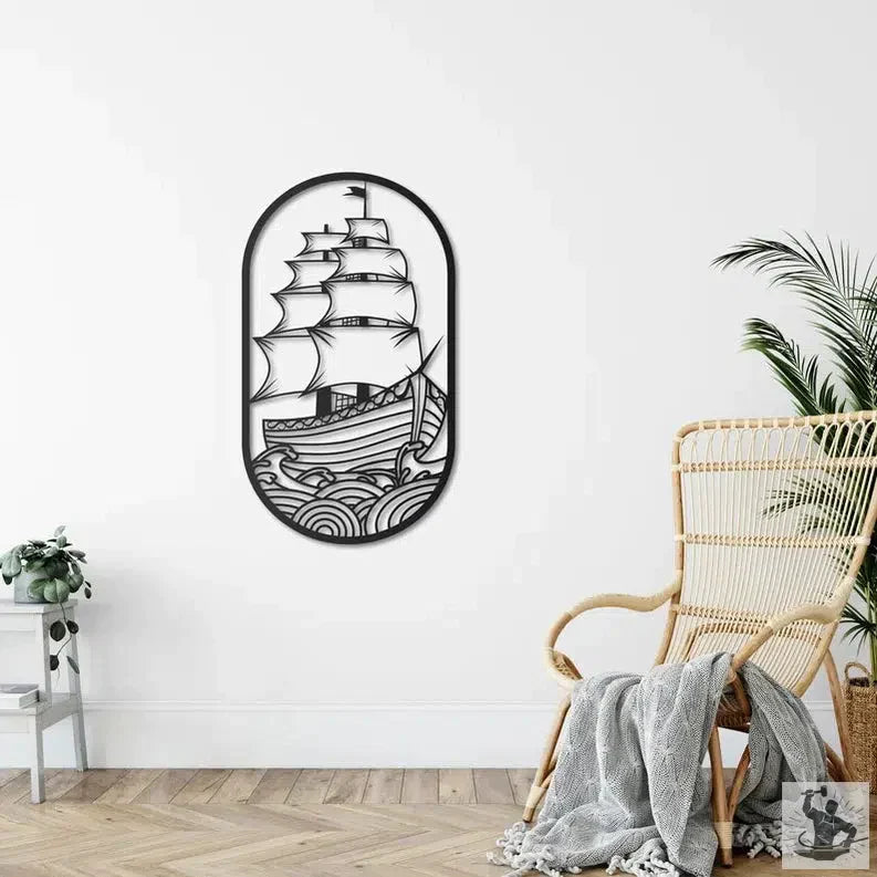 Boat Metal Wall Decor