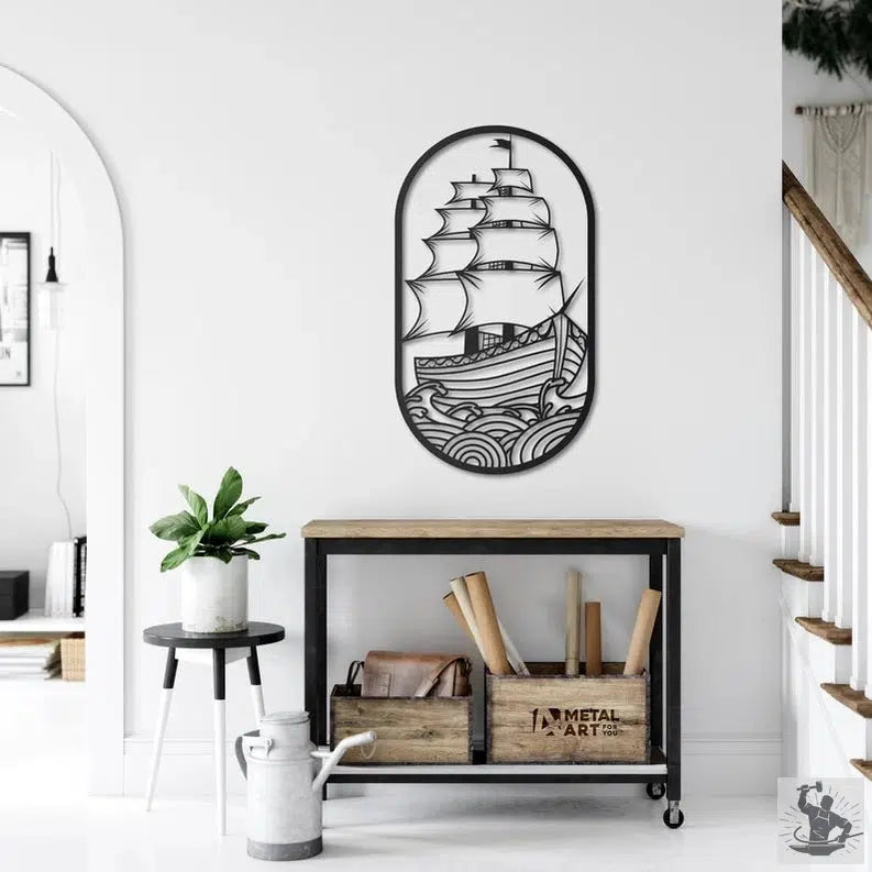 Boat Metal Wall Decor