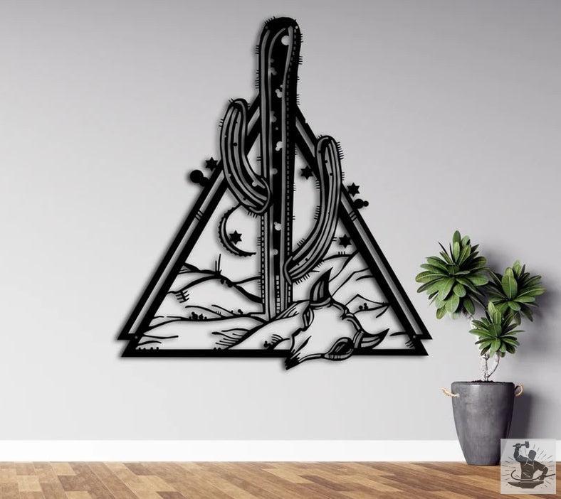 Cactus Metal Wall Decor