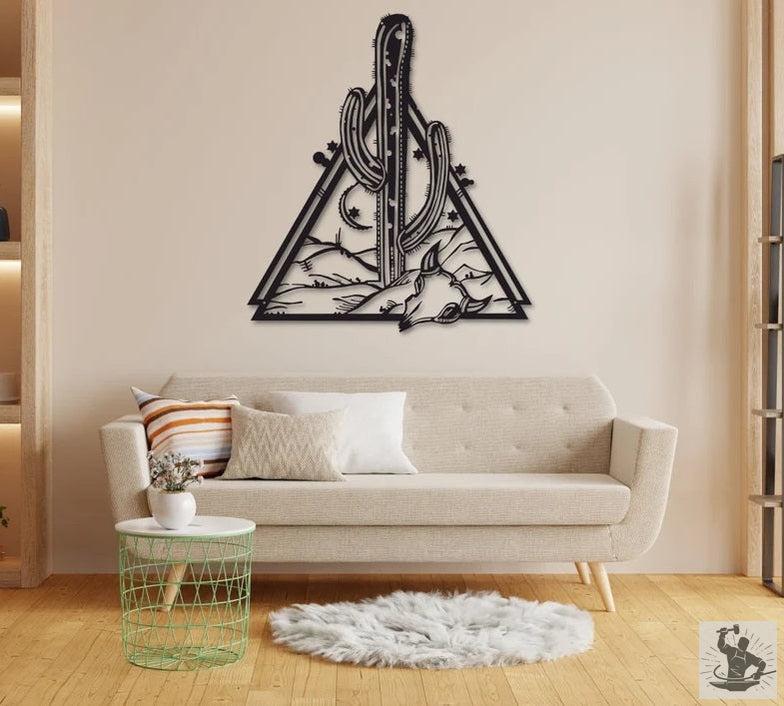 Cactus Metal Wall Decor