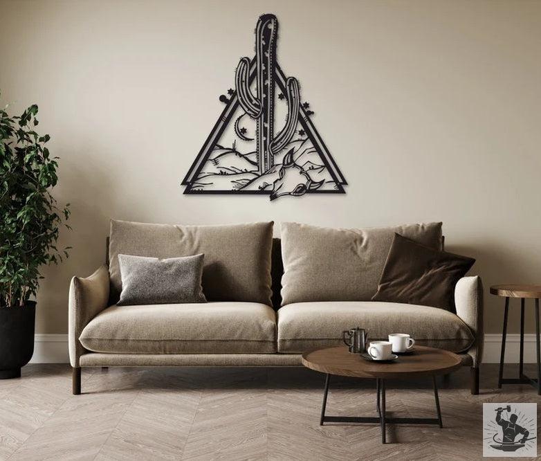 Cactus Metal Wall Decor