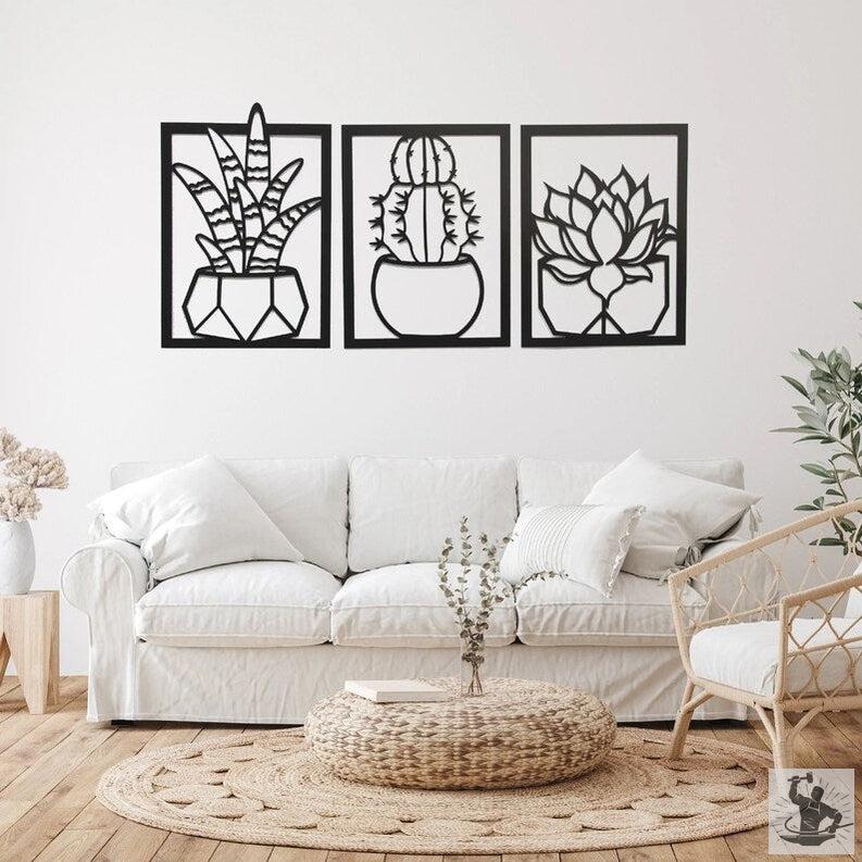Cactus Outdoor Metal Wall Decor