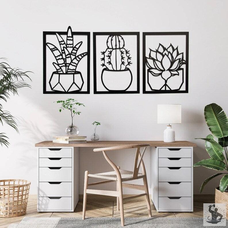 Cactus Outdoor Metal Wall Decor
