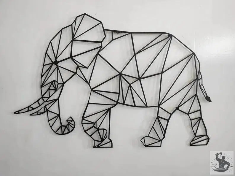 Elephant Metal Wall Decor