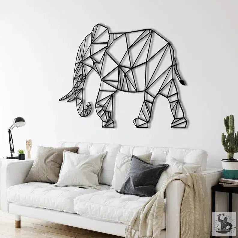 Elephant Metal Wall Decor