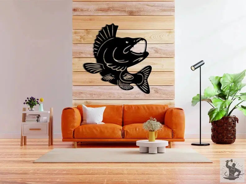 Fish Industrial Metal Wall Decor