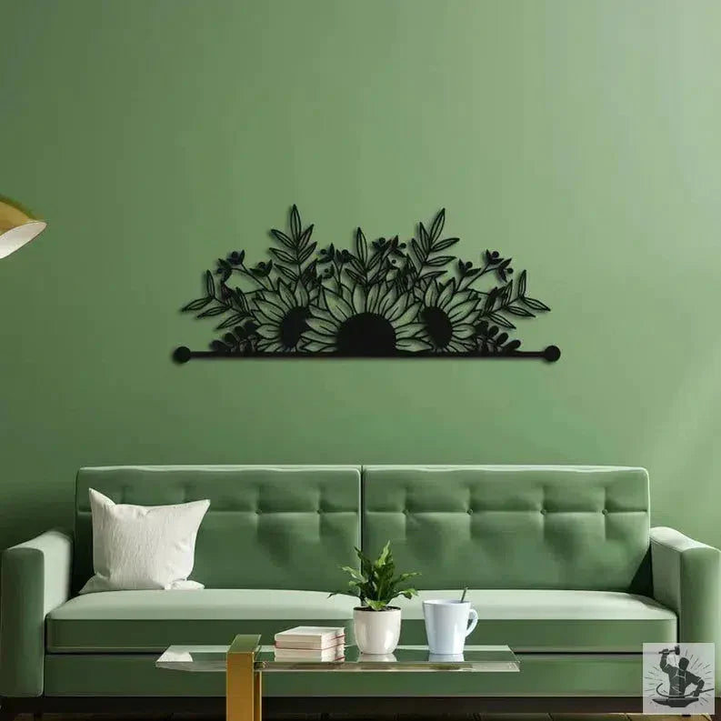 Floral Metal Wall Decor