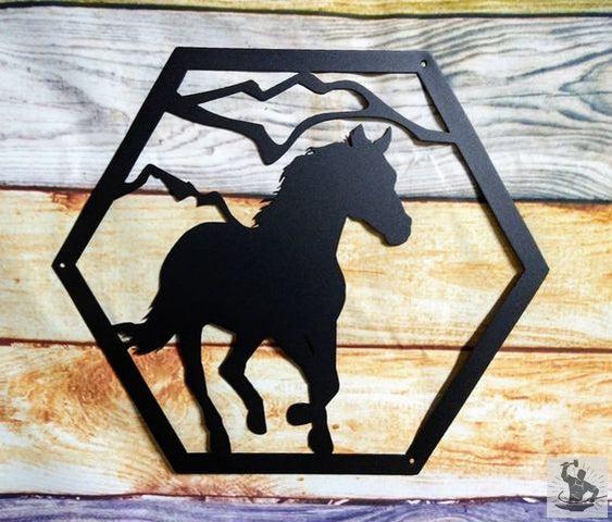 Hexagon Metal Wall Decor