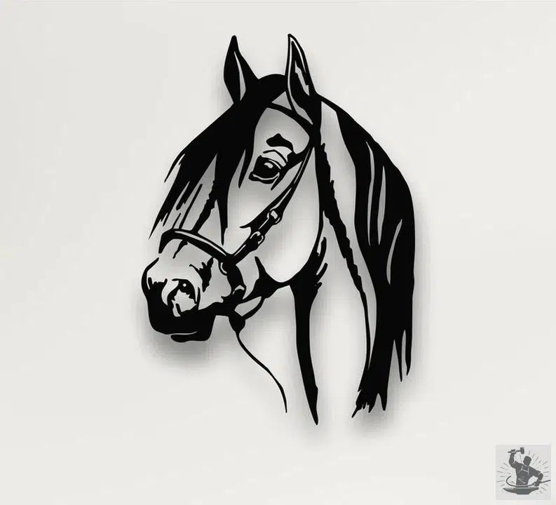 Horse Head Metal Wall Decor