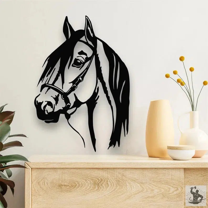 Horse Head Metal Wall Decor