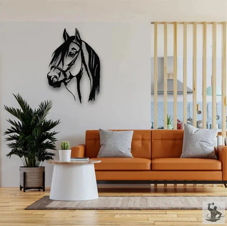 Horse Head Metal Wall Decor