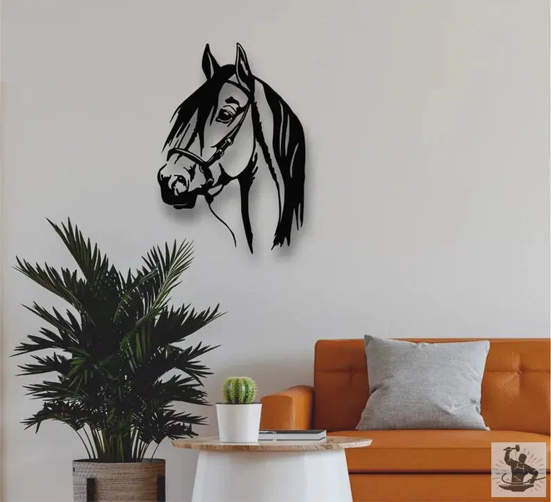 Horse Head Metal Wall Decor