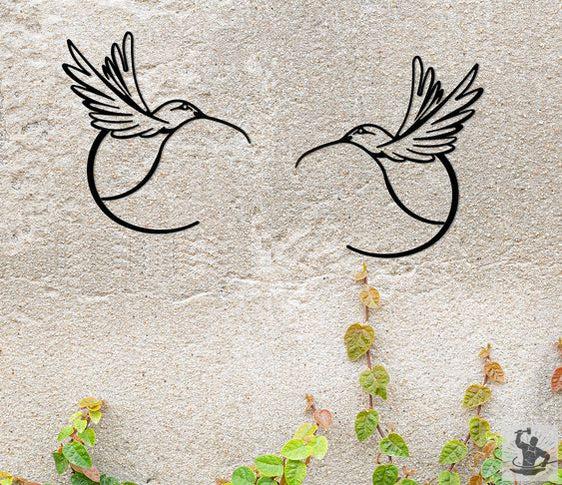 Hummingbird Metal Wall Decor