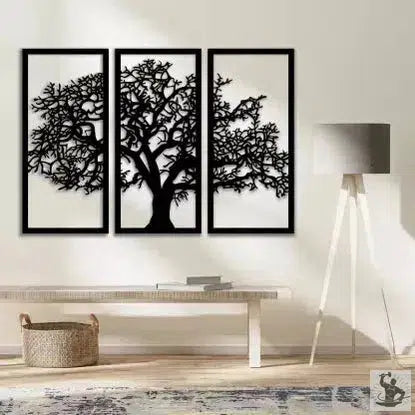 Industrial Metal Tree Wall Decor