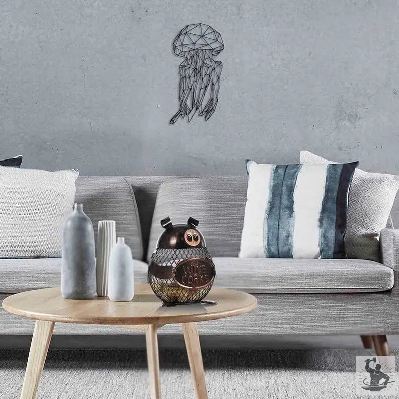 Jellyfish Metal Wall Decor