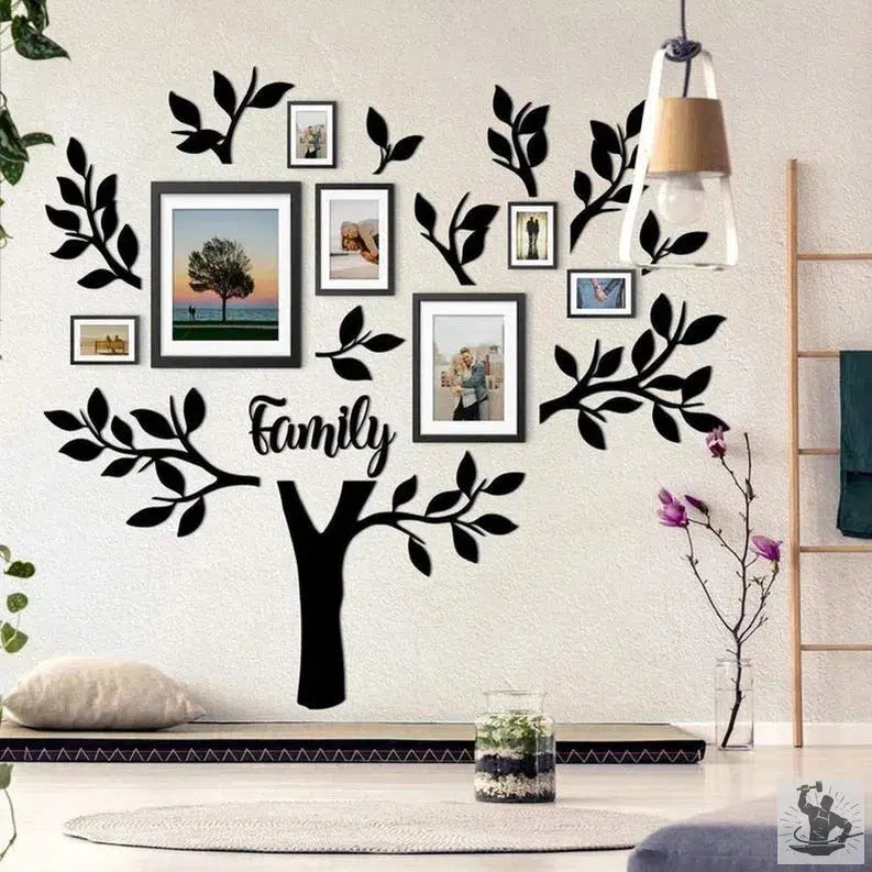 Modern Metal Tree Wall Decor