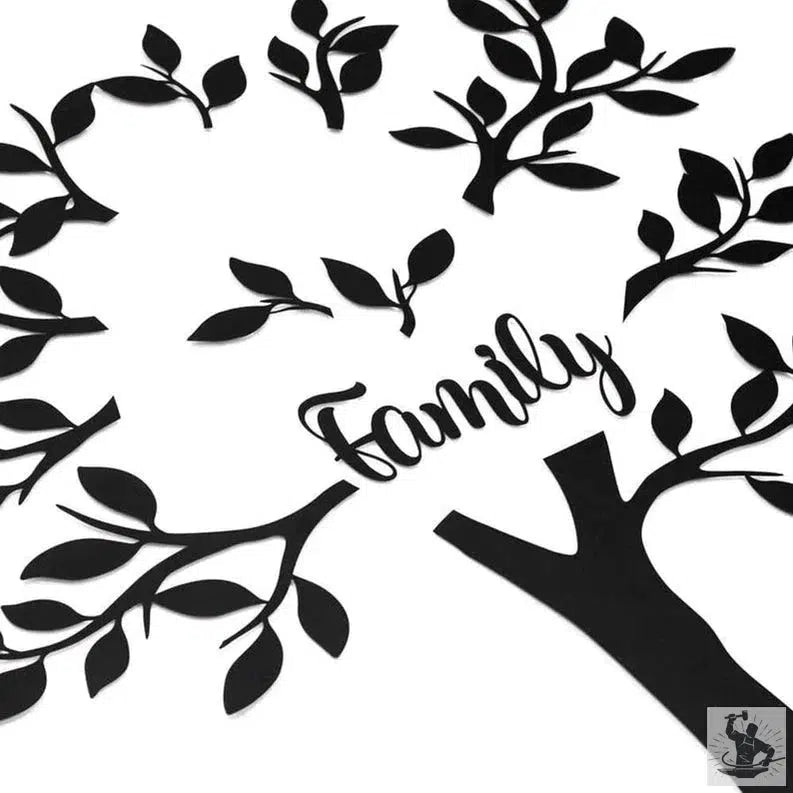 Modern Metal Tree Wall Decor
