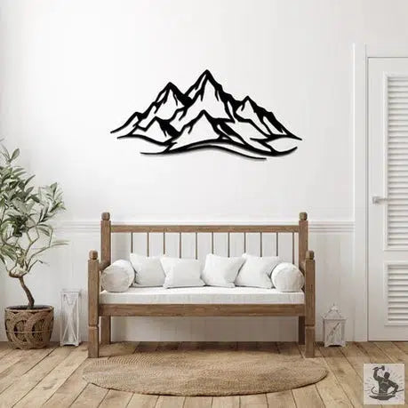 Mountain Industrial Metal Wall Decor