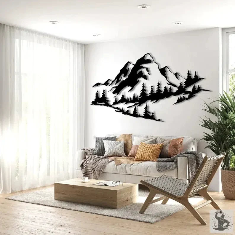 Mountain Metal Wall Decor
