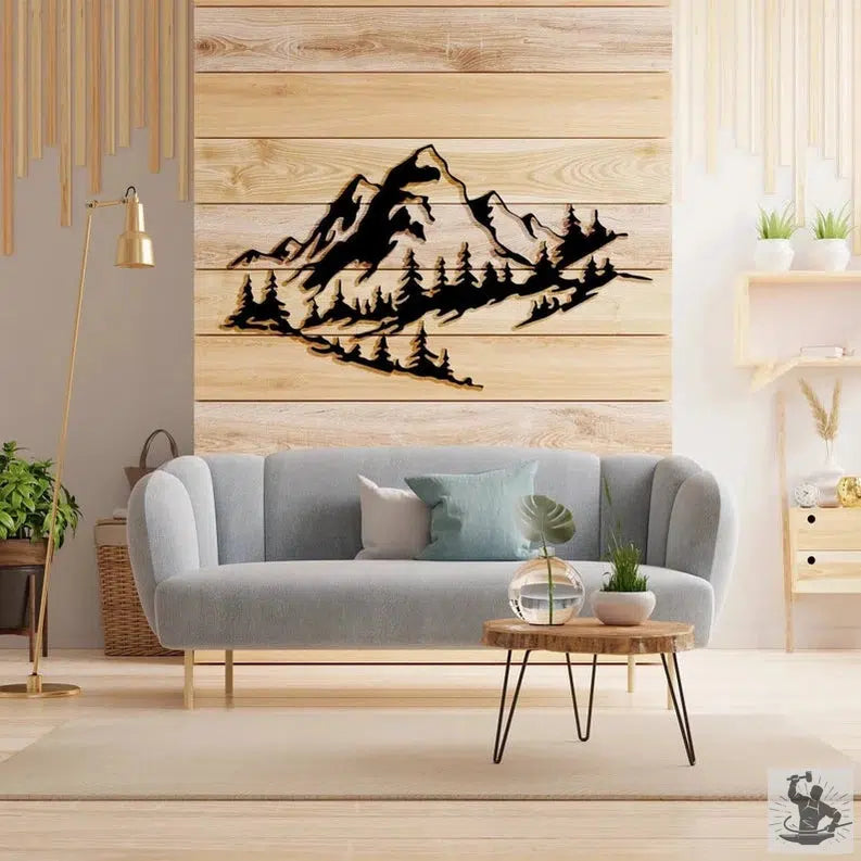 Mountain Metal Wall Decor