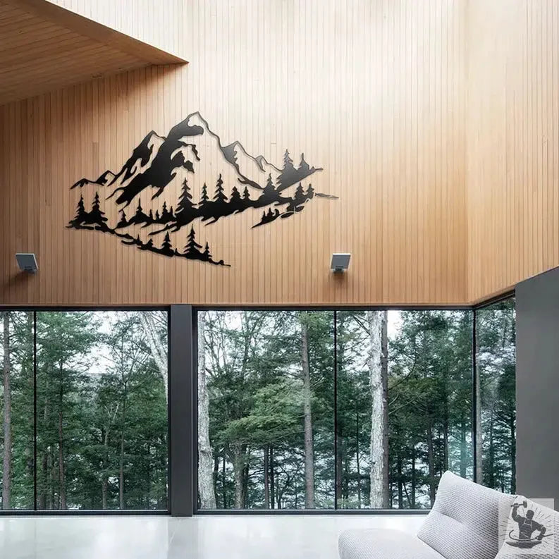 Mountain Metal Wall Decor