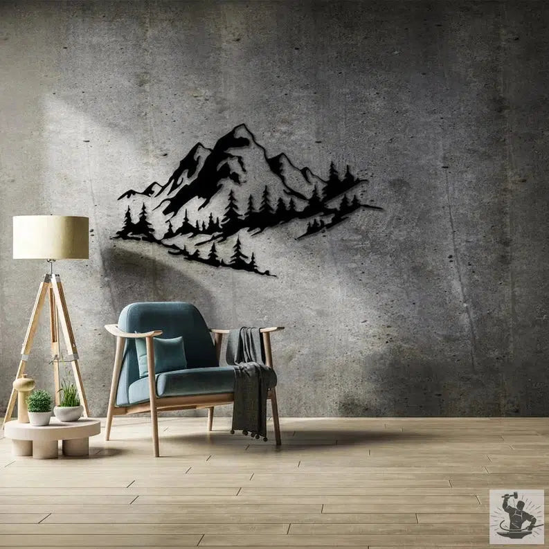 Mountain Metal Wall Decor