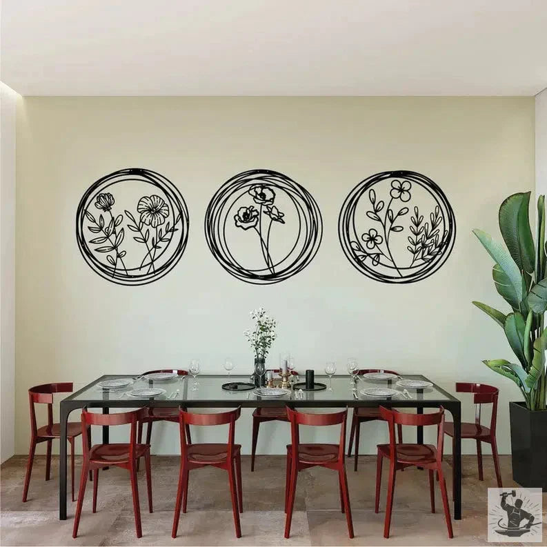 Nature Industrial Metal Wall Decor