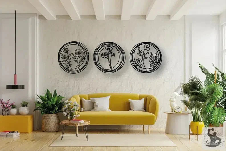 Nature Industrial Metal Wall Decor