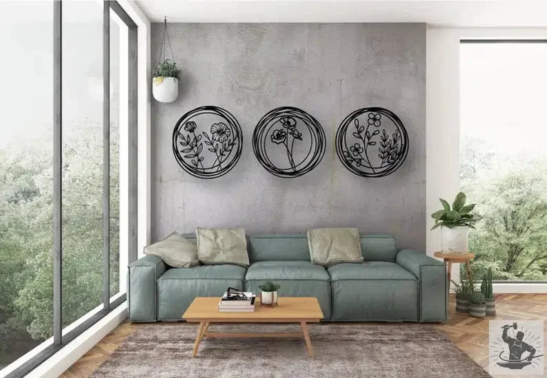 Nature Industrial Metal Wall Decor