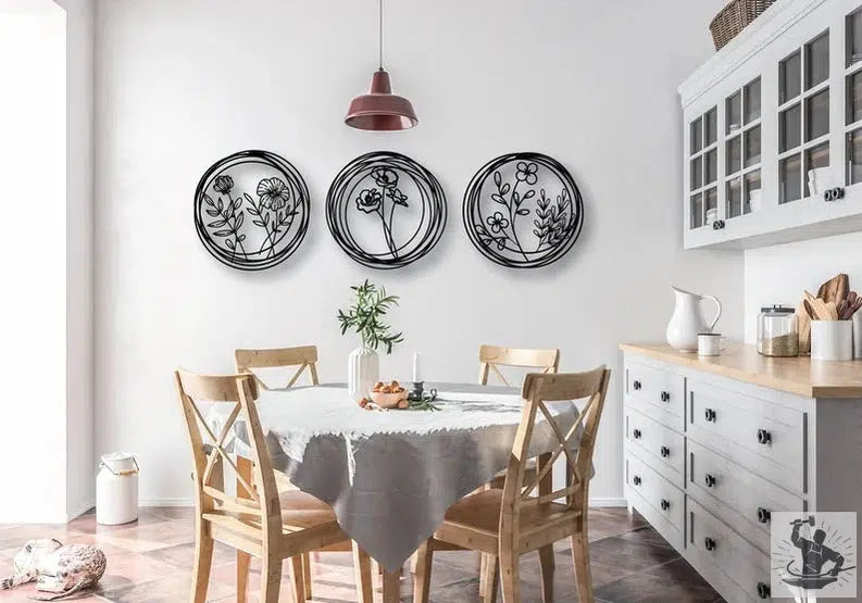 Nature Industrial Metal Wall Decor