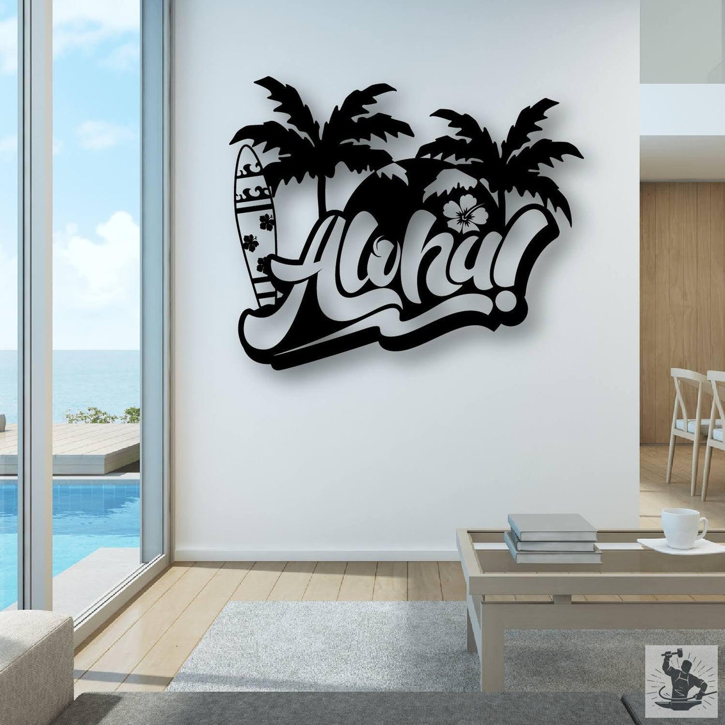Palm Tree Metal Wall Decor