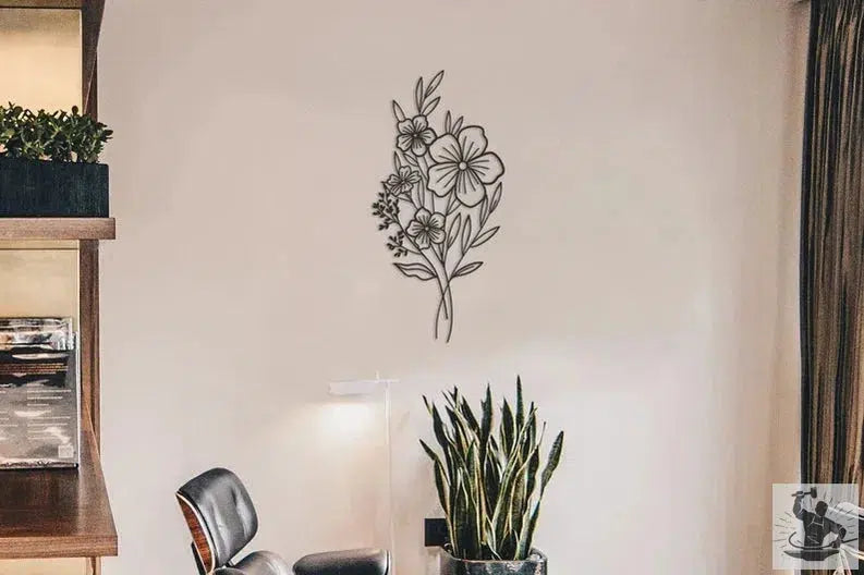 Plant Metal Wall Decor