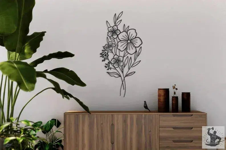 Plant Metal Wall Decor