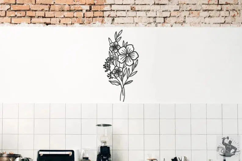 Plant Metal Wall Decor