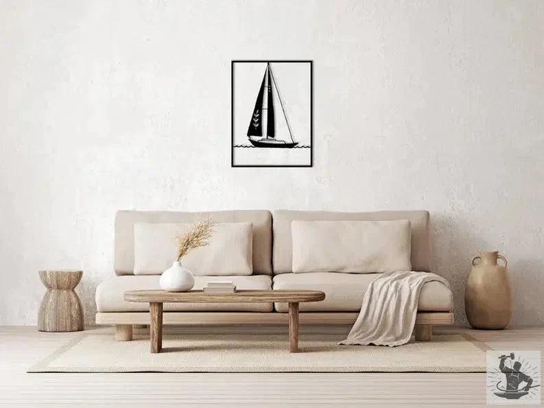 Sailboat Metal Wall Decoration