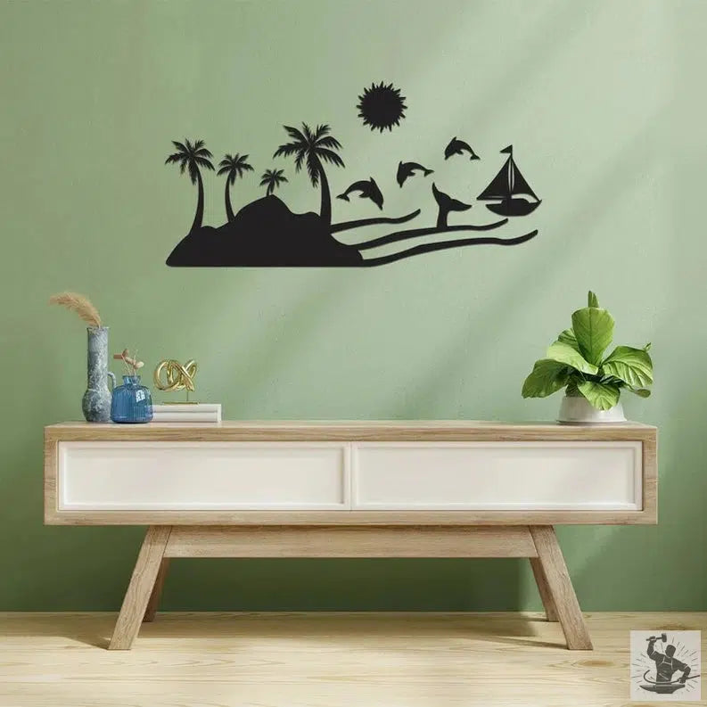 Seaside Metal Wall Decoration