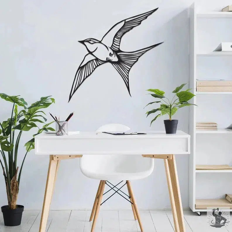 Swallow Metal Wall Decoration