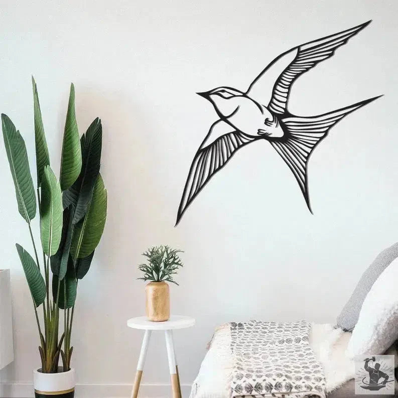 Swallow Metal Wall Decoration