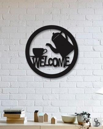 Tea Room Metal Wall Decoration