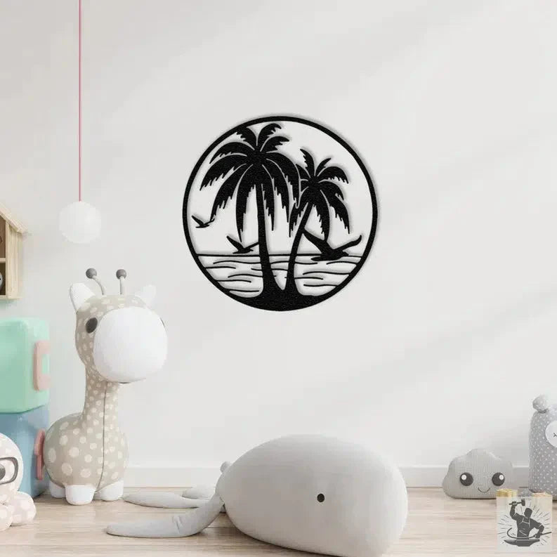 Tropical Metal Wall Decor