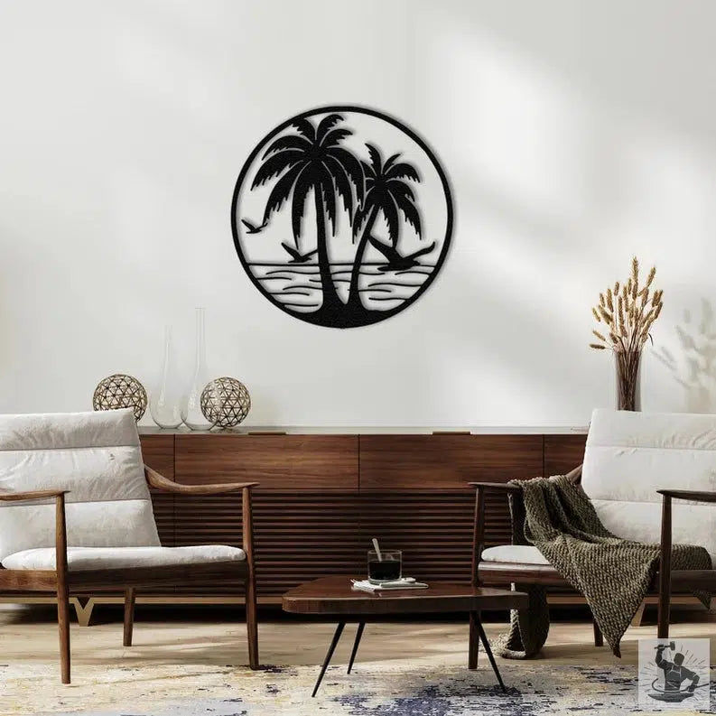 Tropical Metal Wall Decor
