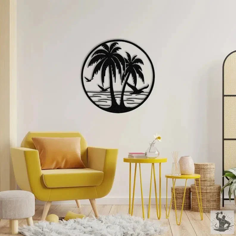 Tropical Metal Wall Decor