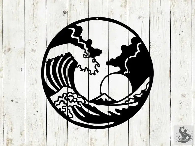 Wave Metal Wall Decor