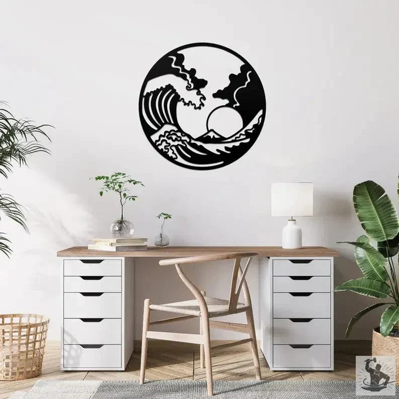 Wave Metal Wall Decor