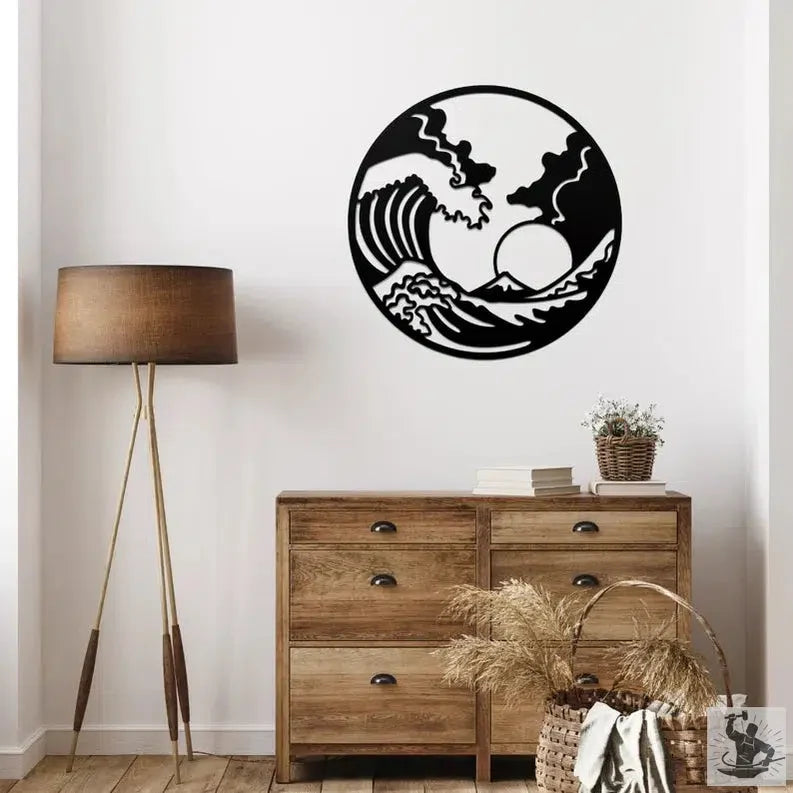 Wave Metal Wall Decor