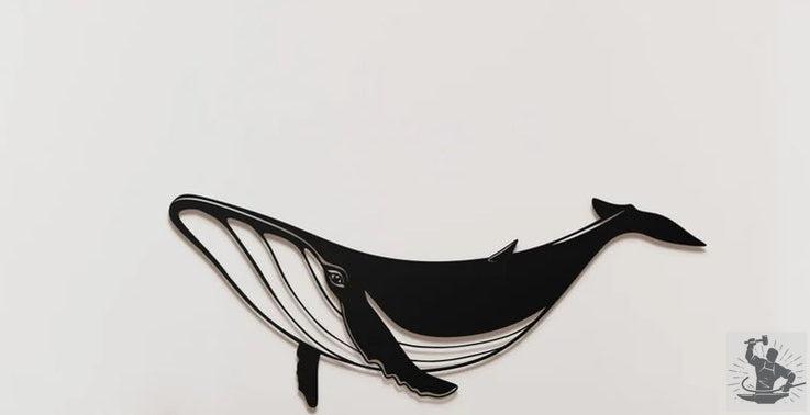 Whale Metal Wall Decor